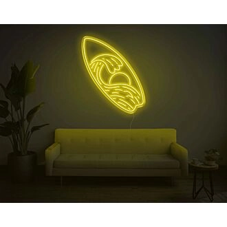 Surfboard LED Neon Sign