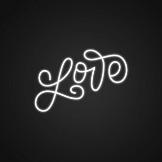 Swirly Love Neon Sign Add a whimsical touch to your decor
