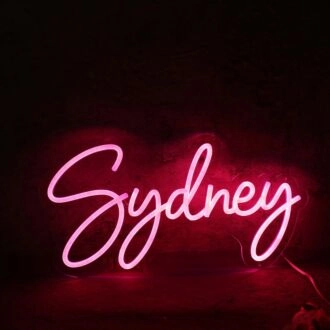 Sydney Red LED Neon Sign for Personalized Decor