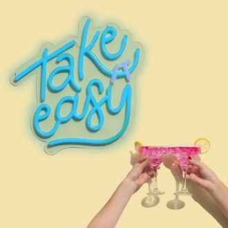 Take It Easy Neon Sign brings a relaxed vibe to any space