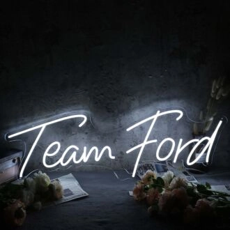 Team Ford White Neon Sign