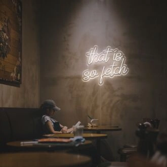 Elevate your space with That Is So Fetch LED Neon Sign - Perfect for Home Decor, Office Vibes, and Bar Ambiance.