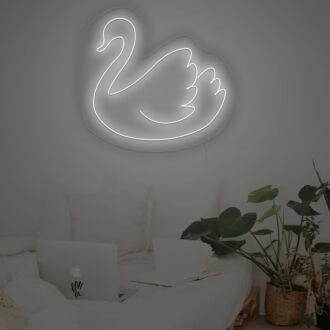 The Beautiful Sleep Swan Neon Sign
