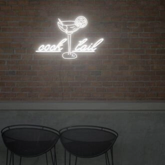 The Cocktail Time For Bar Neon Light Signs Custom Neon Sign For Wedding Bar Party Decoration