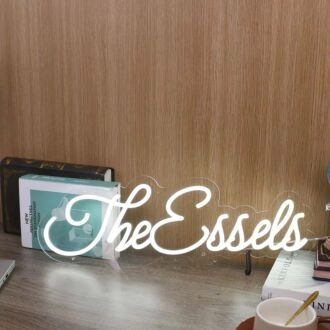 The Essels White Neon Sign