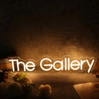 The Gallery Yellow Neon Sign
