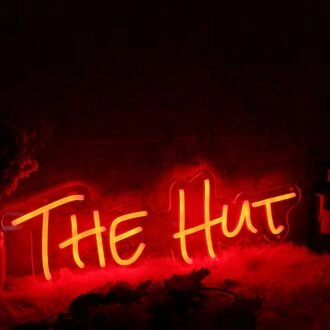 The Hut Red Neon Sign