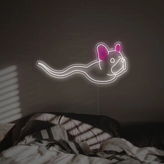 Brighten Up Your Living Space, Office, or Pet Shop Ambiance with The Soul Of French Bulldog LED Neon Sign.