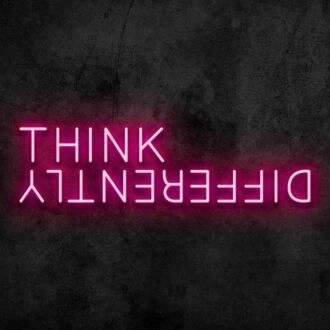 Think Differently Neon Sign for Inspirational and Creative Spaces