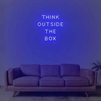 Think Outside The Box Neon Sign