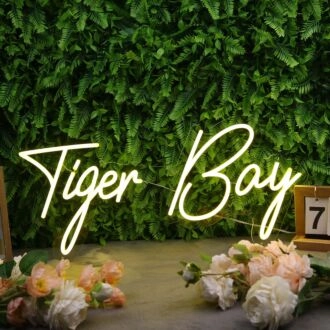Tiger Bay Yellow Neon Sign