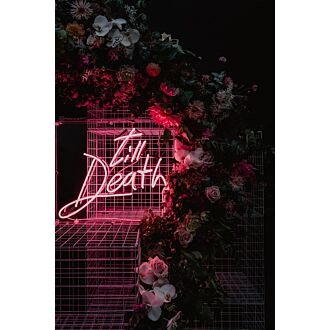 Til Death Weddign Neon Sign