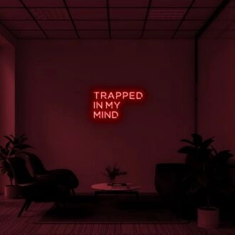 Trapped In My Mind Neon Sign for artistic and thoughtful decor