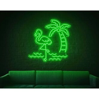 Tropical Flamingo LED Neon Sign