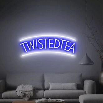 Brighten Your Space: Twisted Tea Led Neon Sign Custom Logo for Office, Bars, and Memorable Weddings Wall Art Decor.