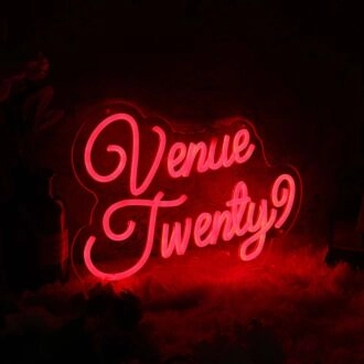Venue Twenty Red Neon Sign