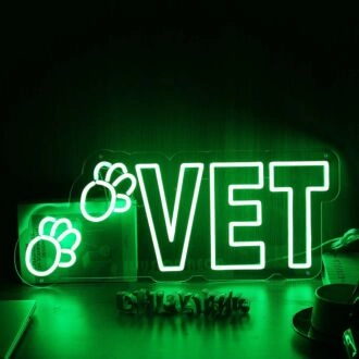 Vet Green Neon Sign