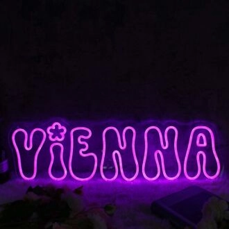 Vienna Purple Neon Sign