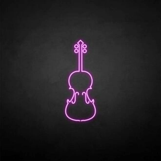 Violin' neon sign