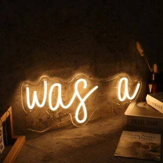 Was A Yellow Neon Sign