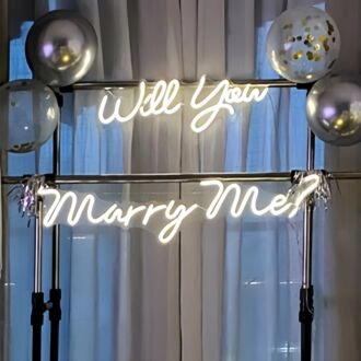 Will You Marry Me Proposal Style 1 Neon Light