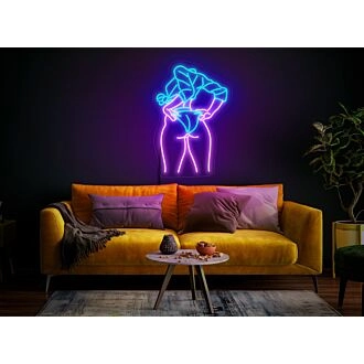Elevate your home, office, or boutique's ambiance with the Woman Body Neon Sign Booty Body Neon Sign Lady Neon Sign Aesthetic Neon Body Wall Art.