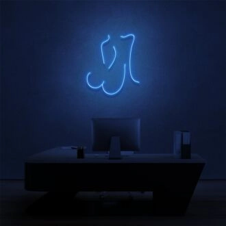 Brighten Your Space: Womans Body Outline LED Neon Sign for Home Decor, Bars, and Art Studios.