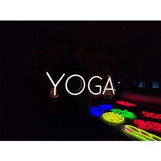 Brighten Your Yoga Space: Perfect for Studios, Home Decor, and Relaxation Zones with Yoga LED Neon Sign.