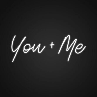 You Me Neon Sign for Romantic Decor