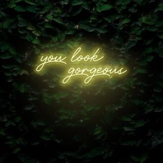 You Look Gorgeous LED Sign