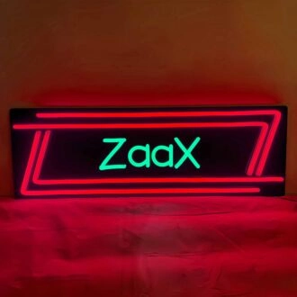 “ZaaX” Character Neon Black Backplate