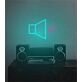 Brighten Your Office, Bar, or Man Cave with the Speaker Off LED Neon Sign.