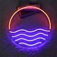 Brighten Up Your Space: Sun Ocean LED Neon Sign for Bars, Home Decor, and Special Celebrations.