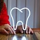 Brighten Your Dental Office or Themed Party with the Tooth Mini LED Neon Sign.