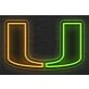 Brighten Your Game Day Celebrations and Home Bar with the University Of Miami Logo LED Neon Sign.