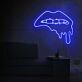 Dripping Lips Neon Sign
