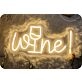 Brighten Your Bar, Home, or Wedding Celebration with the Wine LED Neon Sign.