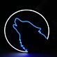 Light Up Your Nights with Wolf On The Moon LED Neon Sign, Perfect for Bars, Bedrooms, and Themed Events.