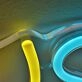 Bring Vibrant Beats to Your Space: Yellow Ice Blue Green Music LED Neon for Bars, Parties, and Home Entertainment.