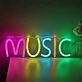 Bring Vibrant Beats to Your Space: Yellow Ice Blue Green Music LED Neon for Bars, Parties, and Home Entertainment.