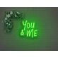 Brighten Your Romance and Celebrations: You and Me LED Neon Sign for Weddings, Anniversaries, and Cozy Home Evenings.