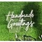 Elevate Your Space: Brighten Up Homes, Offices, and Special Events with the Handmade Greetings LED Neon Sign.