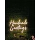 Elevate Your Space: Brighten Up Homes, Offices, and Special Events with the Handmade Greetings LED Neon Sign.