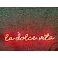 Brighten Your Special Moments - La Dolce Vita Custom LED Neon Sign for Weddings, Parties, and Home Ambiance.