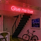 "Give Me Love" Radiant Neon Glow Your Space with Affection