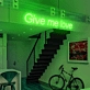 "Give Me Love" Radiant Neon Glow Your Space with Affection