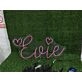 Brighten Your Special Moments: Personalize Custom Evie With Heart LED Neon Sign for Weddings, Birthdays, and Home Decor.