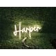 Brighten Up Your Special Occasions: Personalize Custom Harper With Heart LED Neon Sign for Weddings, Parties, and Romantic Home Decor.