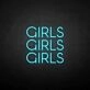 'Girls Girls Girls' neon sign
