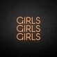 'Girls Girls Girls' neon sign